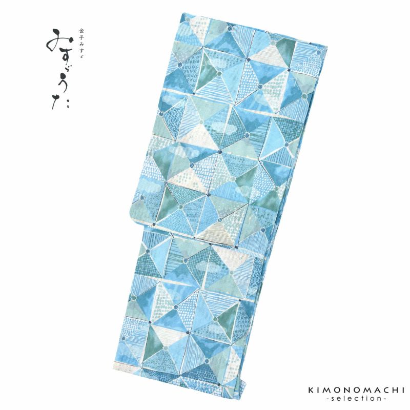 浴衣 レディース ブランド浴衣 単品「みすゞうた 紙ふうせん こがもいろ M2301」Fサイズ 大人 綿絽浴衣 女性浴衣単品 レディース浴衣単品 個性的 花火大会 夏祭り 女性浴衣 女性ゆかた 夏着物