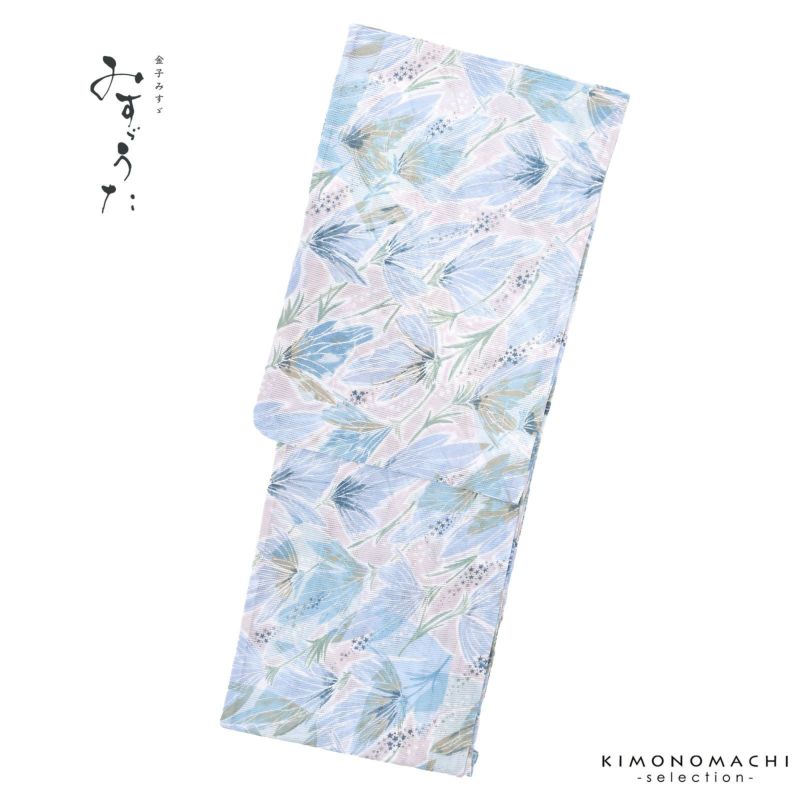 浴衣 レディース ブランド浴衣 単品「みすゞうた 不思議 びゃくぐん M2306」Fサイズ 大人 綿絽浴衣 女性浴衣単品 レディース浴衣単品 個性的 花火大会 夏祭り 女性浴衣 女性ゆかた 夏着物