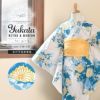 浴衣 子供 女の子 子供浴衣 単品「白地　菊に秋草」110cm/120cm/130cm/140cm/150cm こども 子ども キッズ ジュニア ゆかた yukata kids