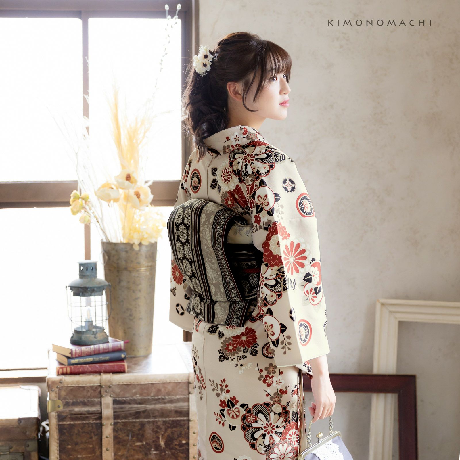 京袋帯 単品 数量限定 KIMONOMACHI オリジナル「間道 龍と唐花 