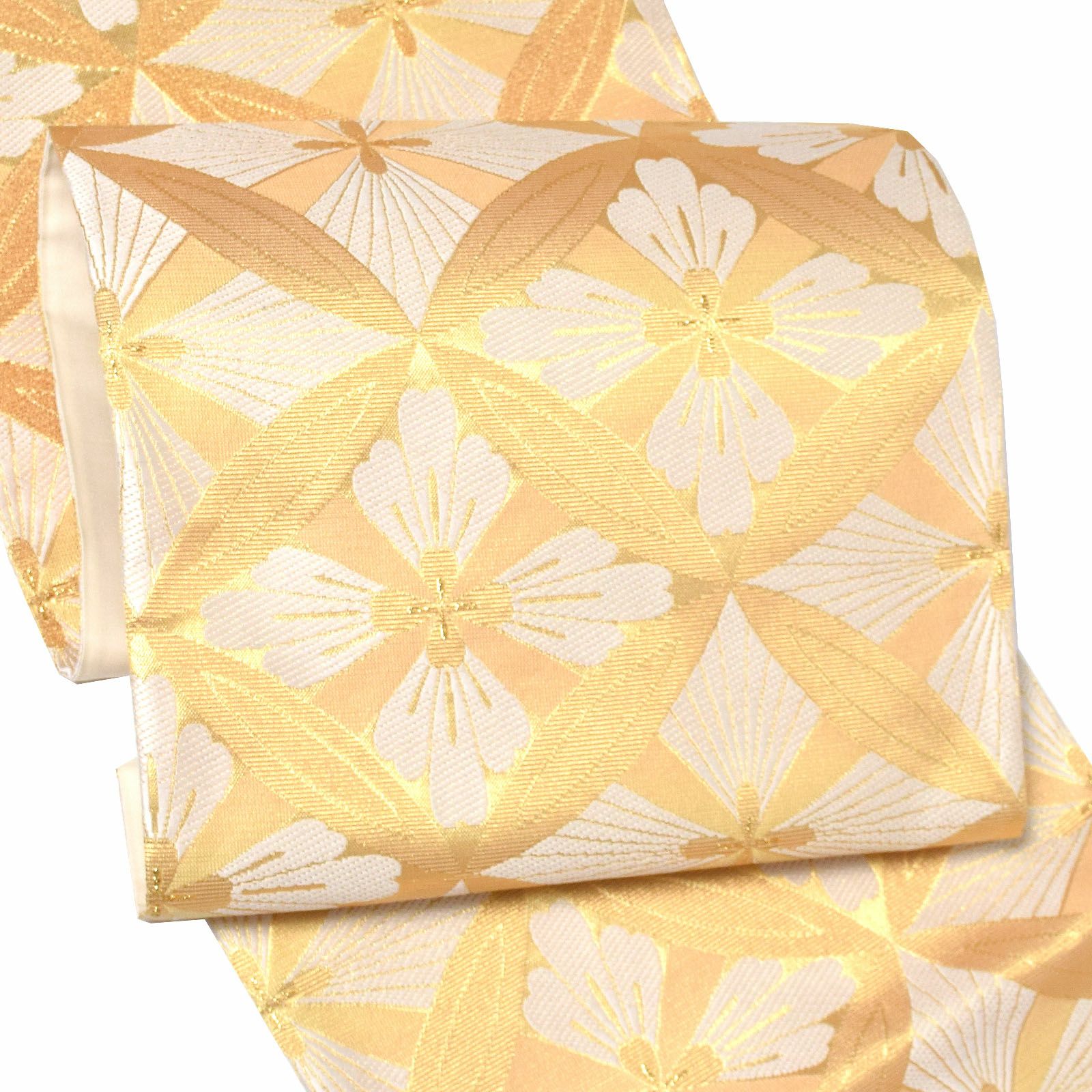 市松模様花模様桜桃金糸袋帯振袖帯着物035a p 