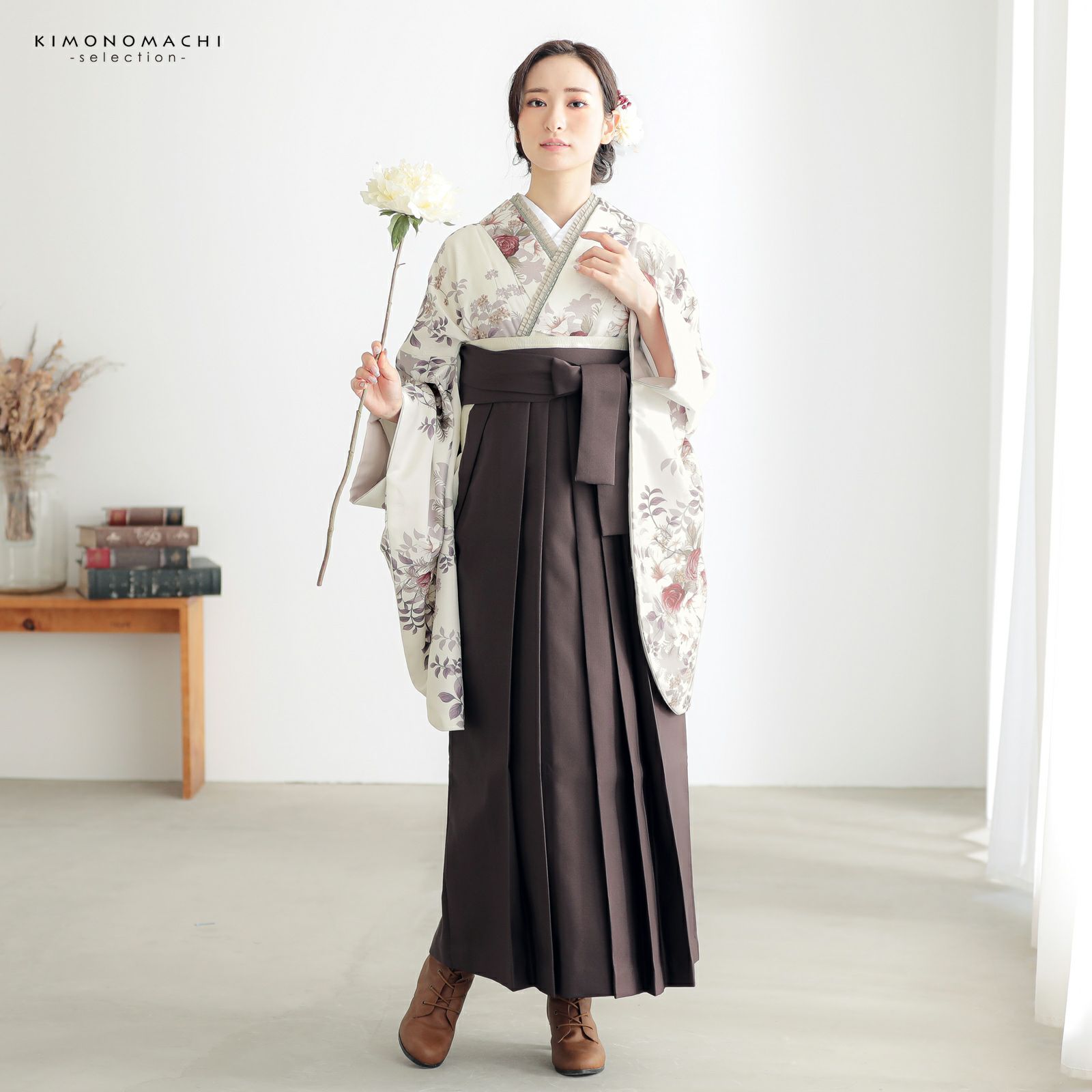 卒業式COUPON最大20%OFF3/31迄)袴 セット 卒業式 女性 4点セット「二尺 