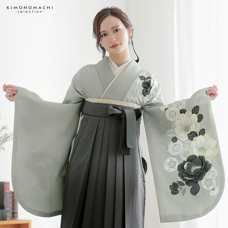 新作・即納に】デニムグレー羽織袴セット120cm
