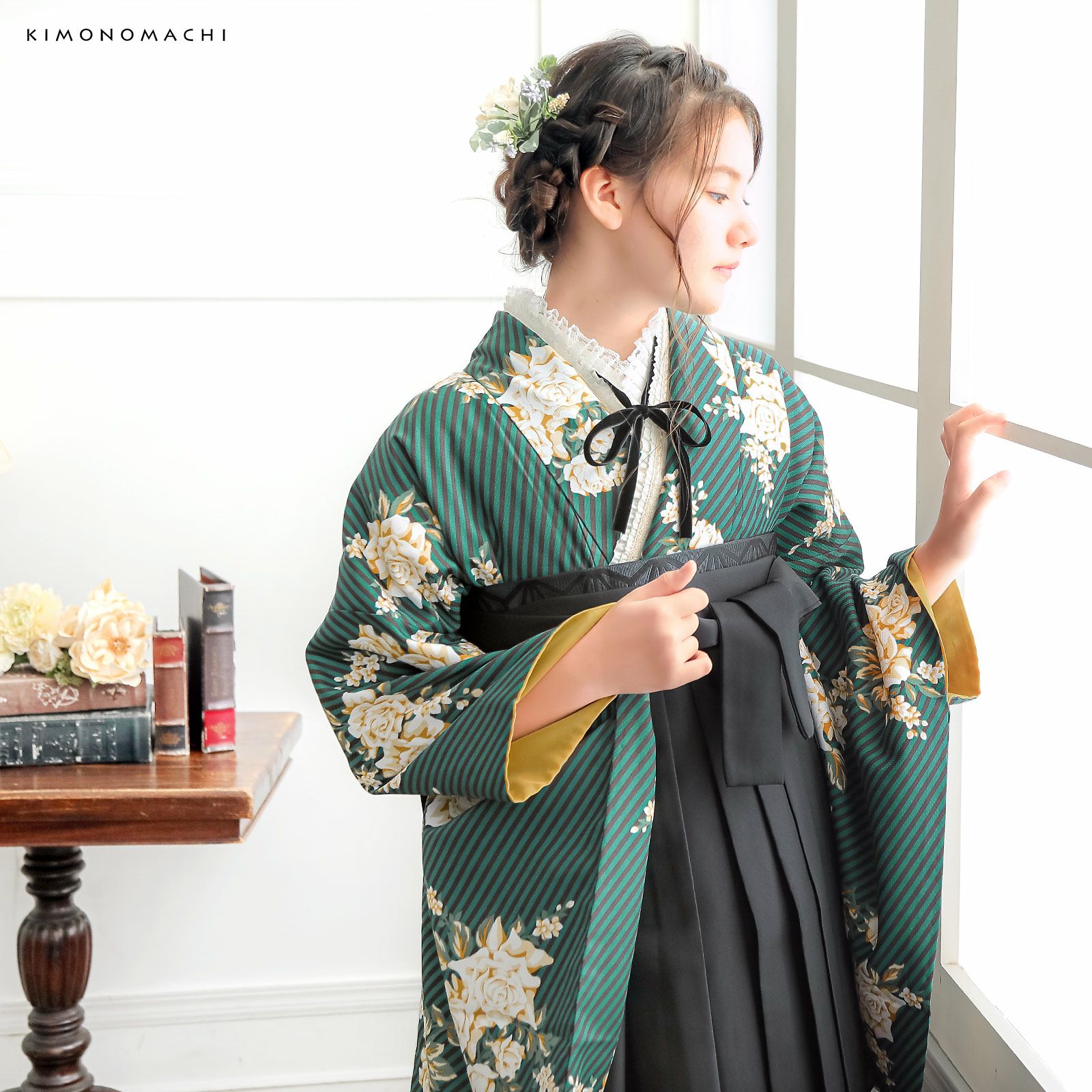 卒業式COUPON最大20%OFF3/31迄)袴 セット 卒業式 女性 4点セット「二尺 