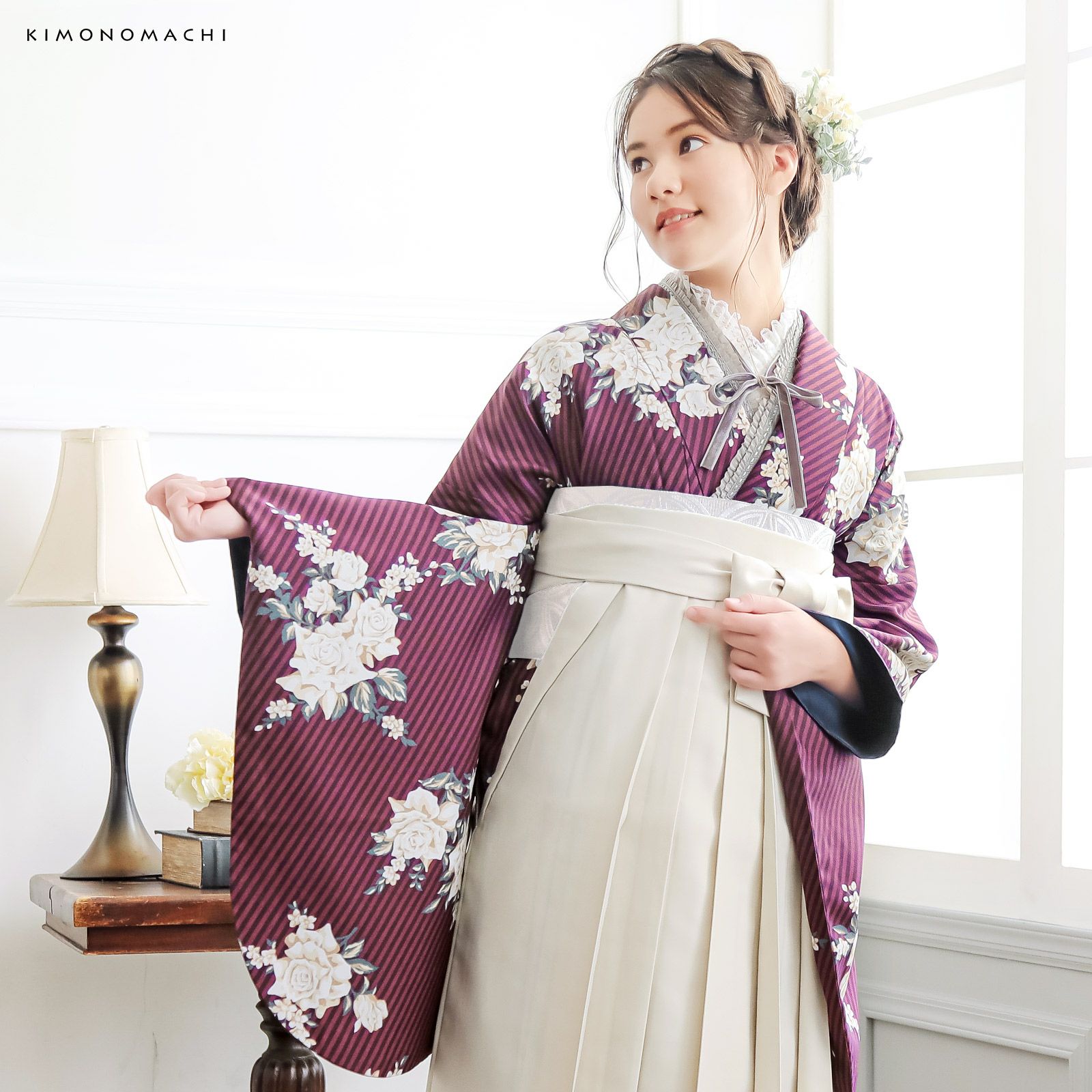 卒業式CPSALE10％OFF2/6迄)袴 セット 卒業式 女性 4点セット「二尺袖 