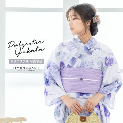 大塚呉服店オリジナル浴衣　ポピー グレー/ローズ