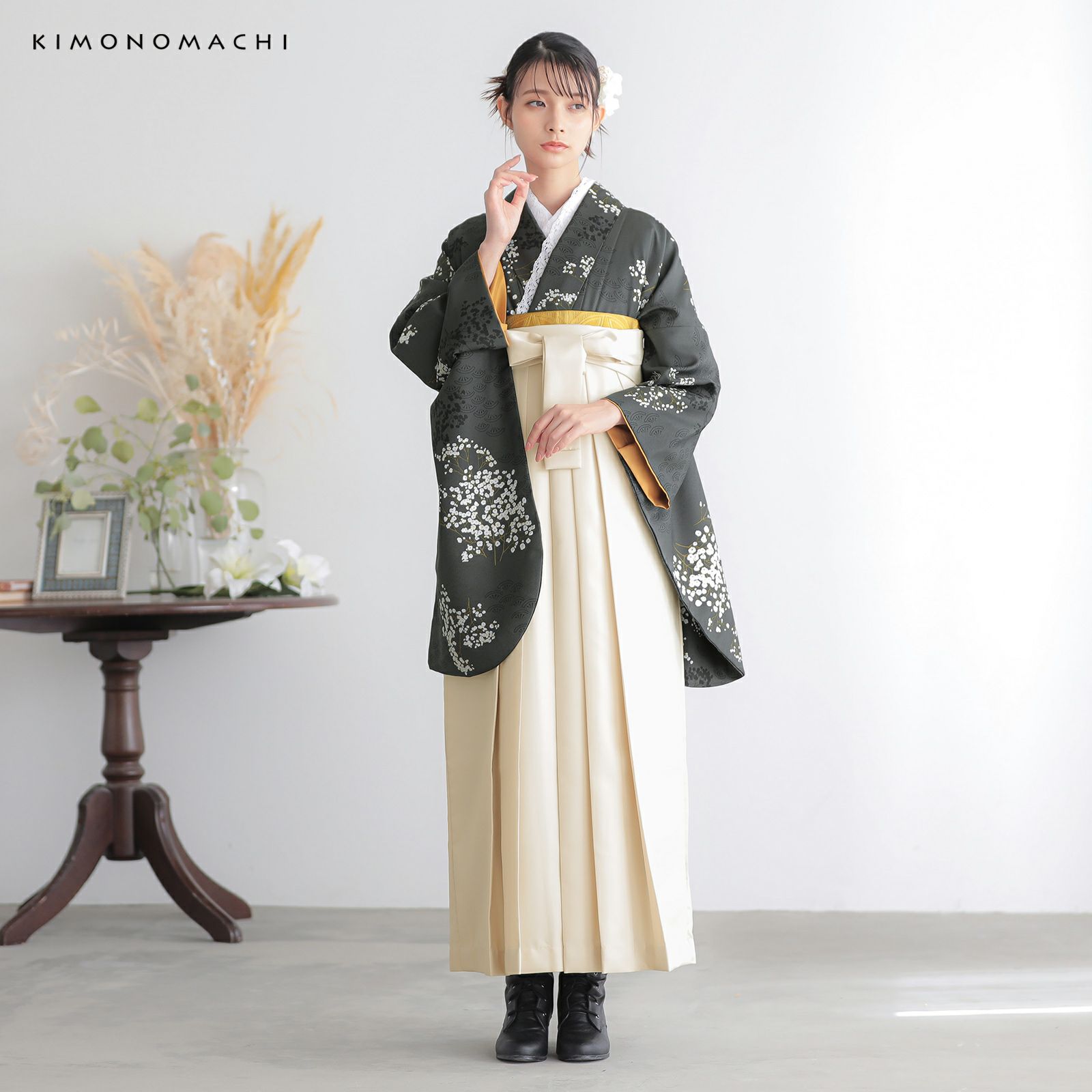 卒業式袴セット NO30 優しさ魅力的 袴セット 袴 4点セット 新品