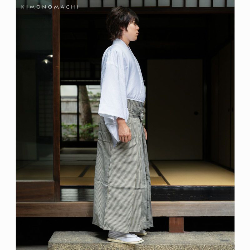 KIMONOMACHI 着物 男性 袴 縞袴 行灯袴 単品 S/M/L/LL サイズ
