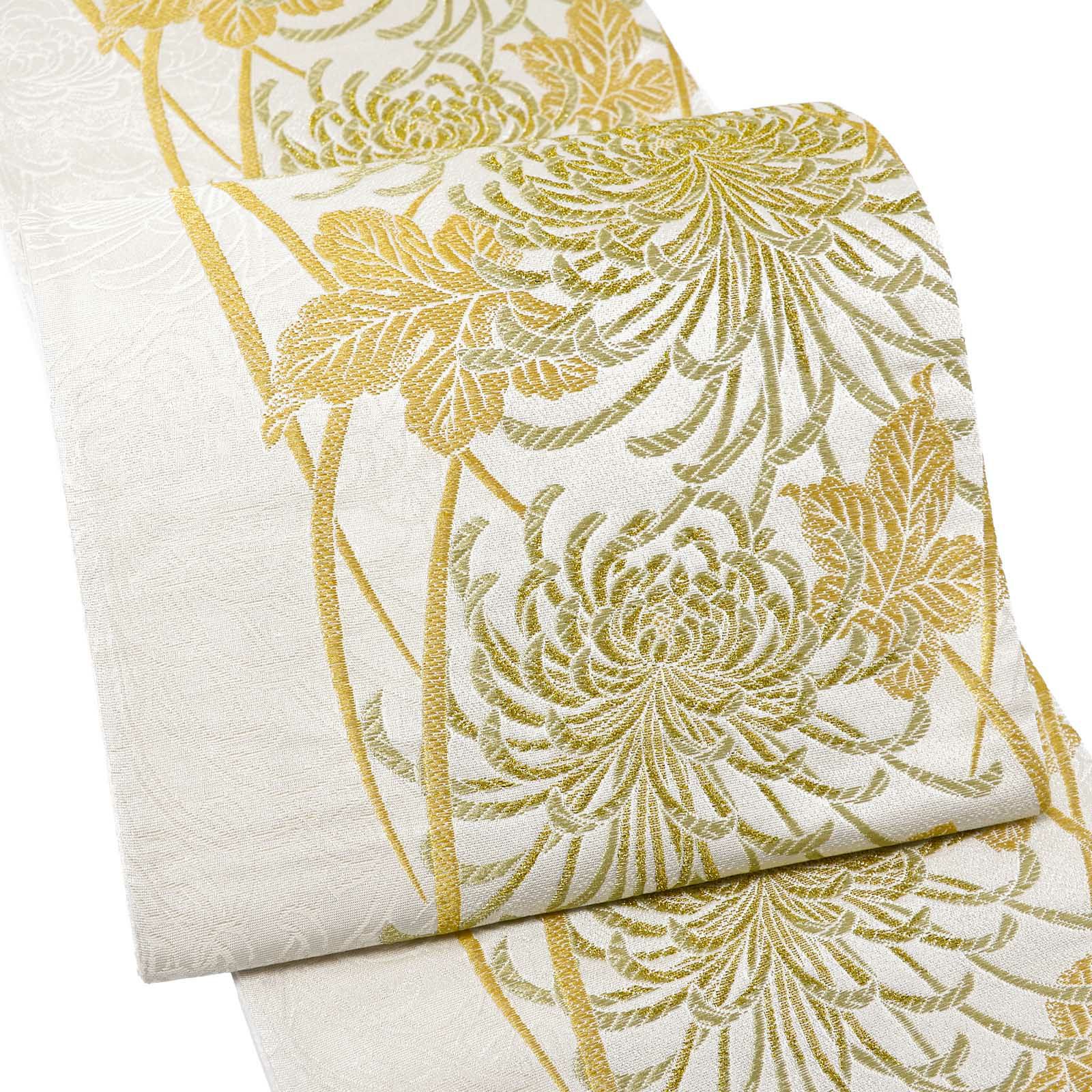 菊花鹿の子立涌振袖帯袋帯着物115a p - 袋帯 