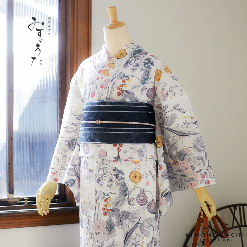 Prices down）ブランド浴衣単品 レディース 浴衣 「みすゞうた （m1910