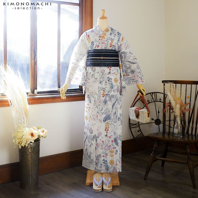 浴衣 レディース ブランド浴衣 単品「みすゞうた みんなを好きに