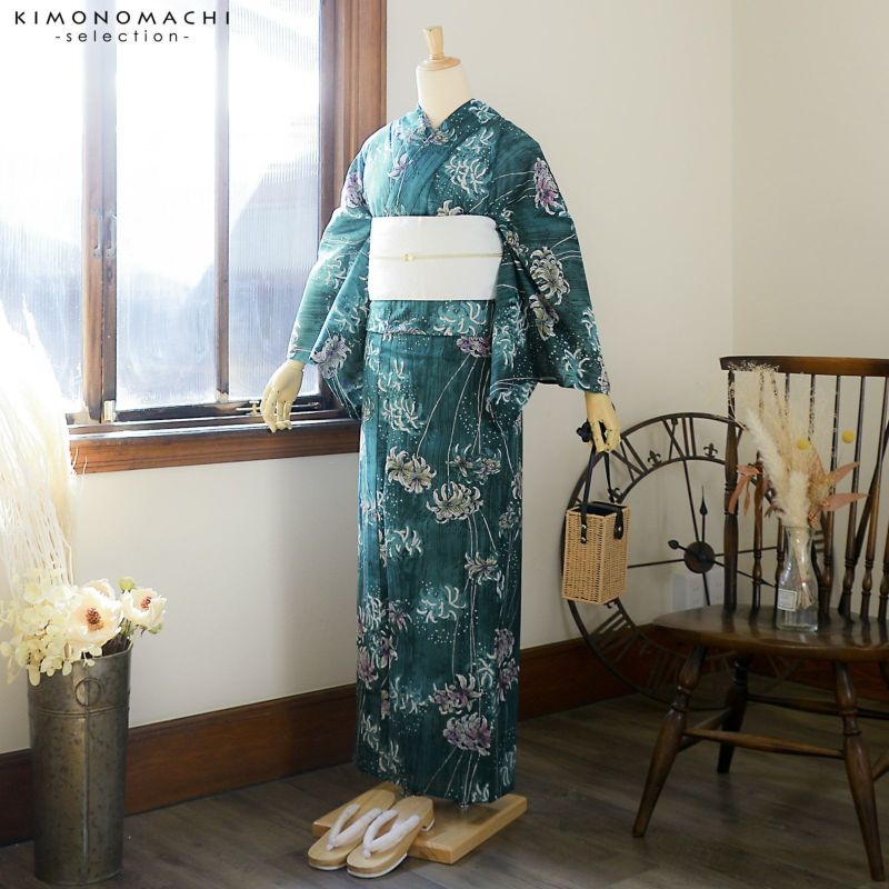 No.3843 浴衣 金子みすず 綿絽 着物 反物 新品未使用