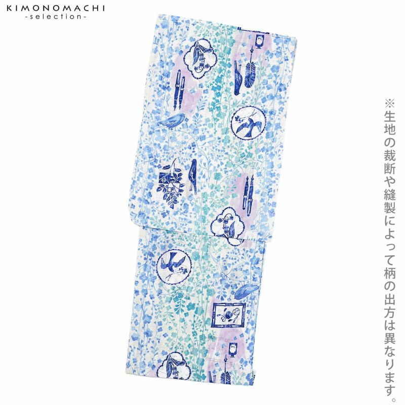 浴衣 レディース ブランド浴衣 単品「みすゞうた 私と小鳥と鈴と M