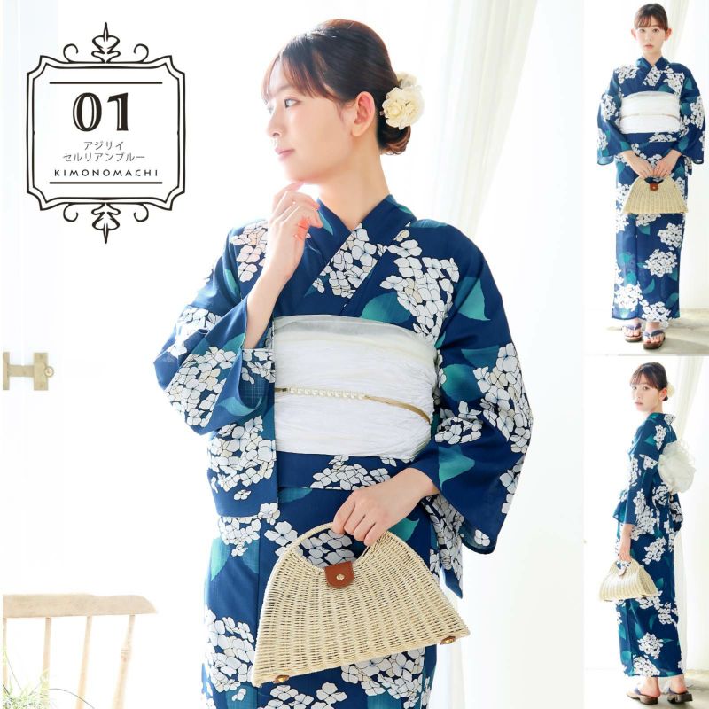 ワンピース 浴衣 セット レディース 吸水速乾 ポリエステル浴衣 浴衣2