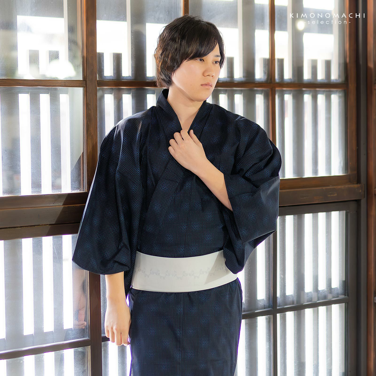 全4色】ヴィンテージアート滝流れ浴衣＆帯SET | Kastane(カスタネ